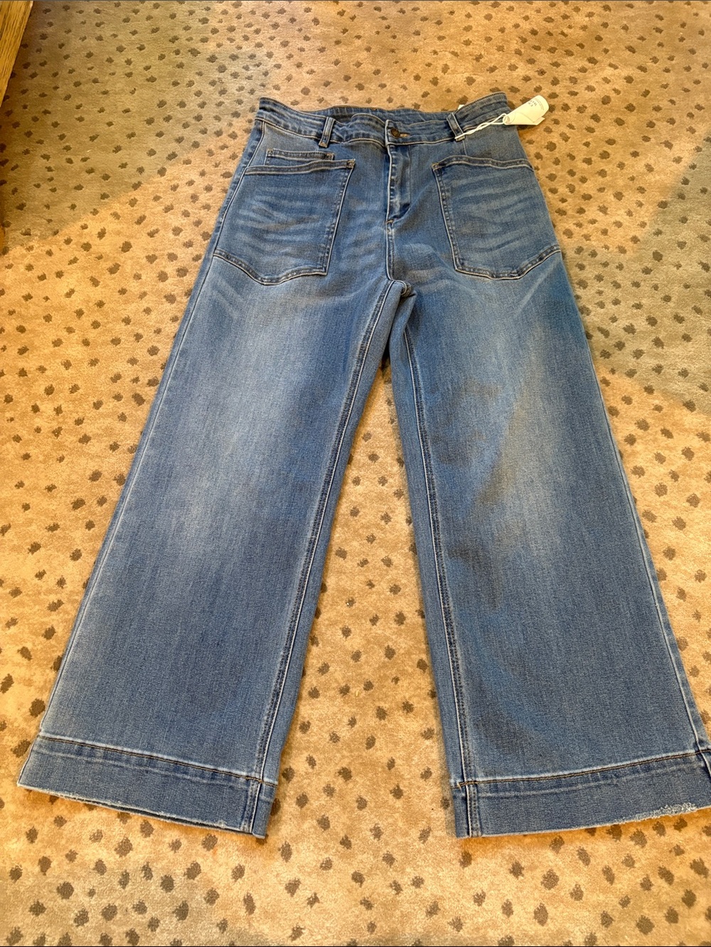 Cicy Bell Work Well wide leg crop Jean size 14